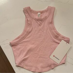 Lululemon Hold Tight Cropped Tank Women's Pink New with Tags